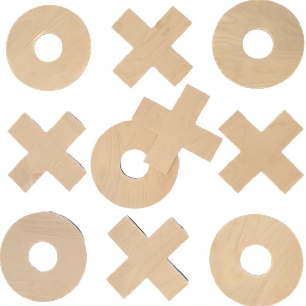 XXL Spielsteine doloops für TicTacToe (5 Kreise und 5 Kreuze)