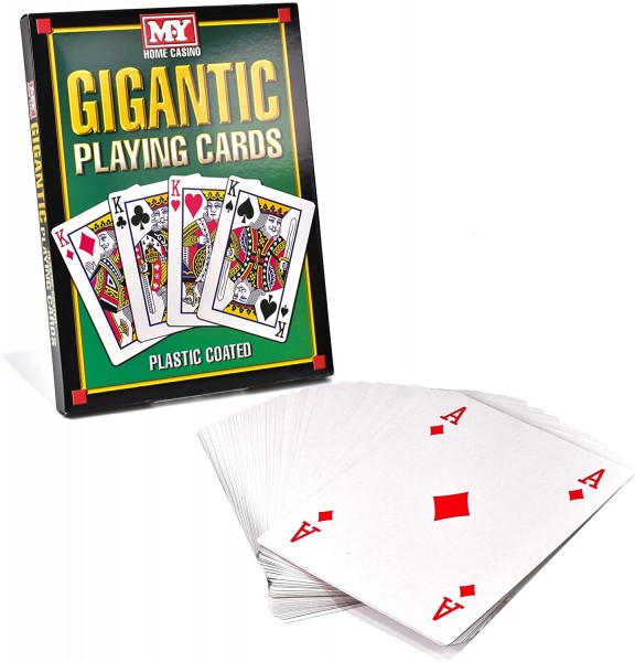 XL Kartenspiel/Spielkarten im Großformat von 20 x 28 cm A4 52er